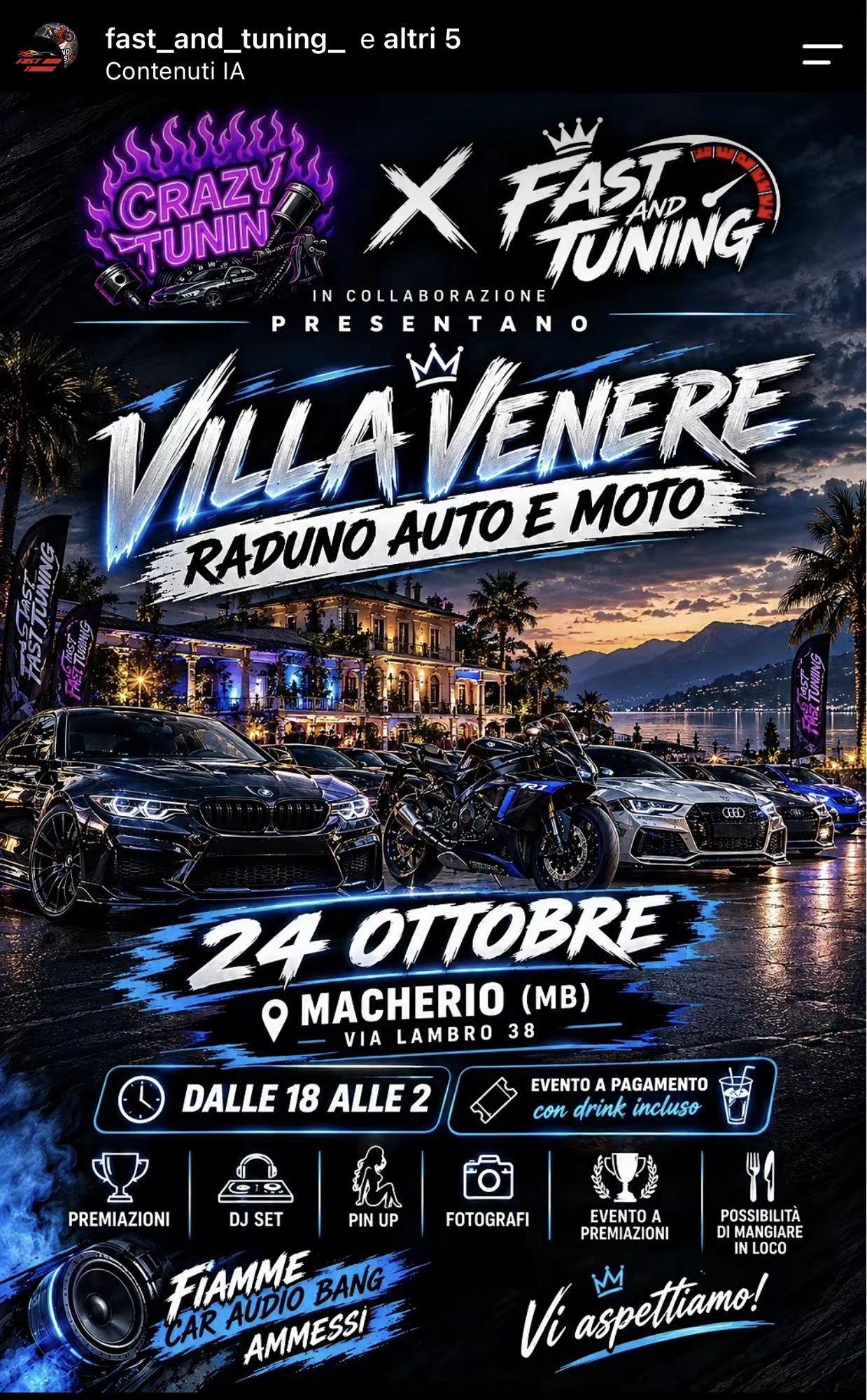 Villa Venere — Raduno Auto e Moto